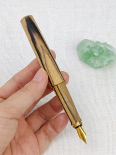 SIMEICHU XiaoZhuo Aligned Ebony Wood Fountain Pen detail 3