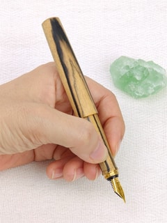 SIMEICHU XiaoZhuo Aligned Ebony Wood Fountain Pen detail 2