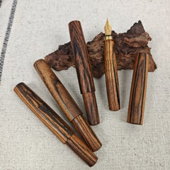 SIMEICHU XiaoZhuo Bocote / Golden Sandalwood Fountain Pen detail 9