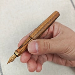 SIMEICHU XiaoZhuo Bocote / Golden Sandalwood Fountain Pen detail 6